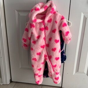 Wippette Pink Fleece Baby Onesie